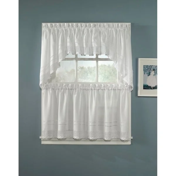 Crochet Valance, Swag and Tier Pair Curtain Collection