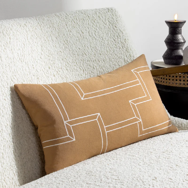 Marzena Geometric Cushion Toffee