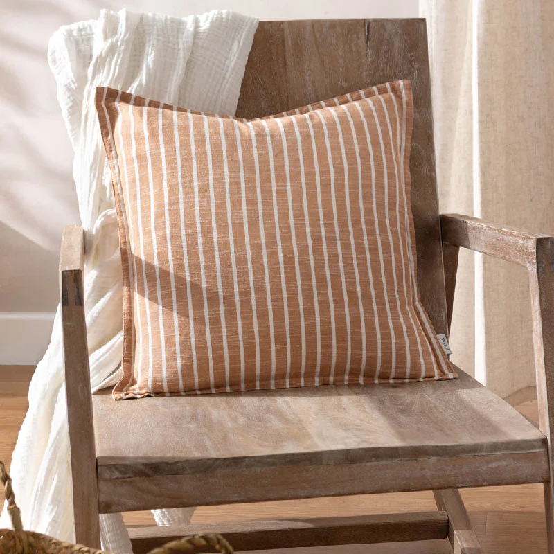 Tala Stripe Reversible Cushion Pecan