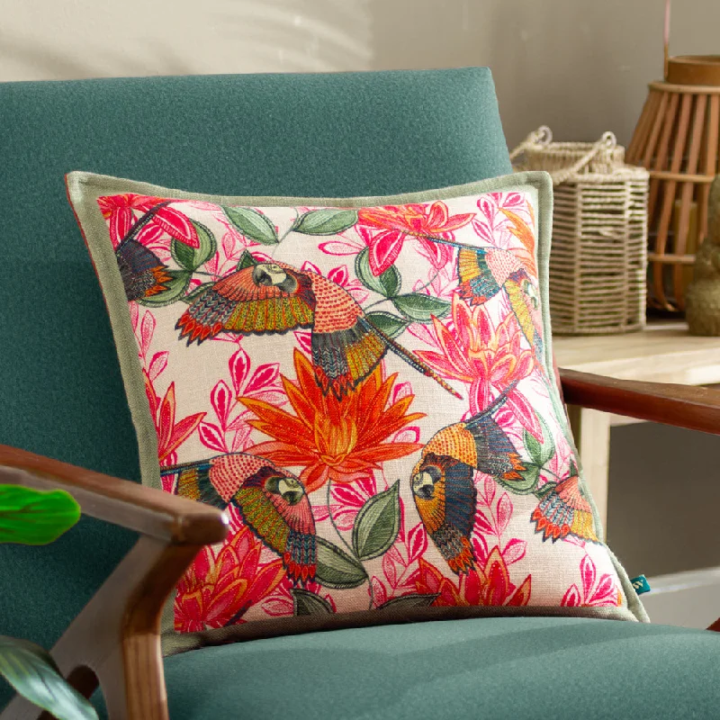 Iniko Parrots Tropical Cushion Multicolour