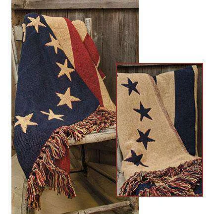 Old Glory Woven Throw