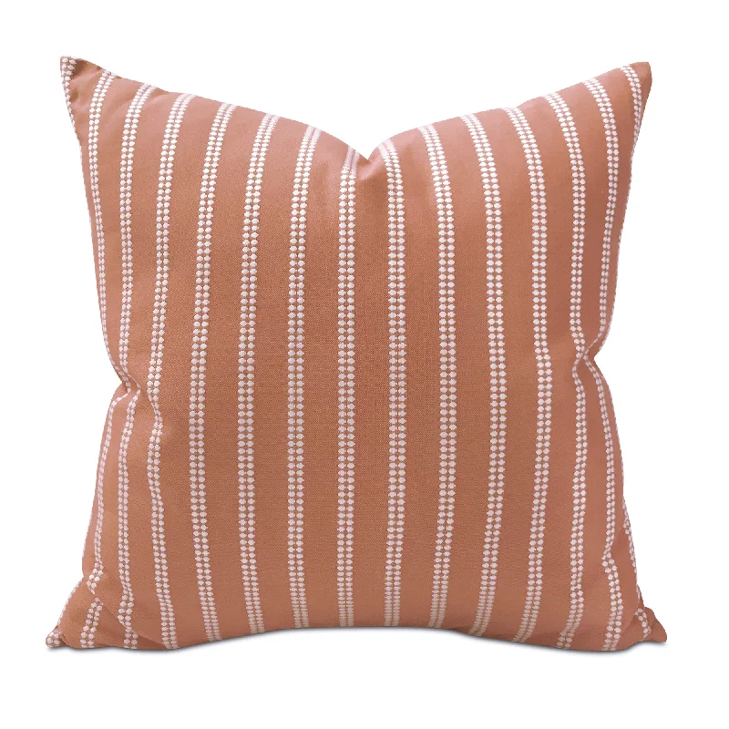 Bright Orange Tribal Stripe Throw Pillow Cover 24x24